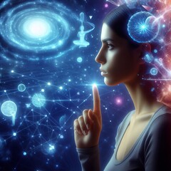 Poster - The person imagines their thought as a parallel universe As they