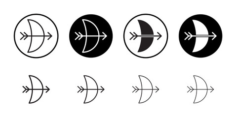 Aufkleber - Archery icon web design in vector