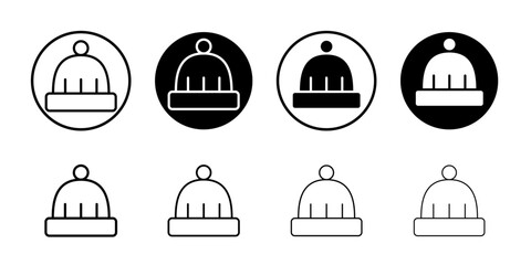 Poster - Beanie icon web design in vector