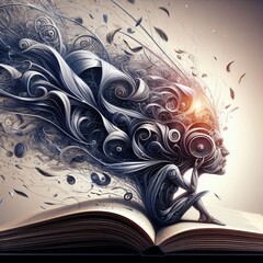 Poster - Wind blown pages of mental notes