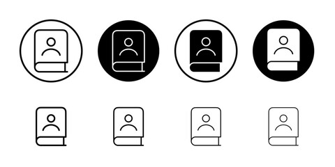Poster - Biography icon web design in vector