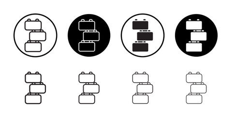 Poster - Building toy icon web design in vector