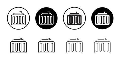 Poster - Car radiator Icon web design in vector