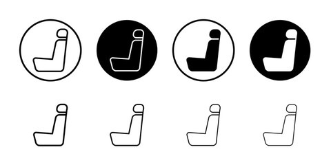 Poster - Car seat icon web design in vector