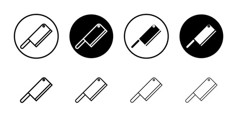 Poster - Chopper knife icon web design in vector