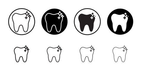 Poster - clean tooth icon web design in vector