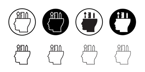 Aufkleber - Creativity icon web design in vector