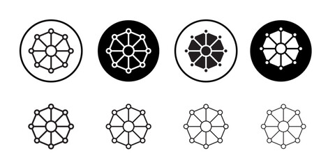 Poster - Dependency icon web design in vector
