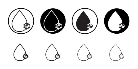 Poster - Dirty water drop icon web design in vector