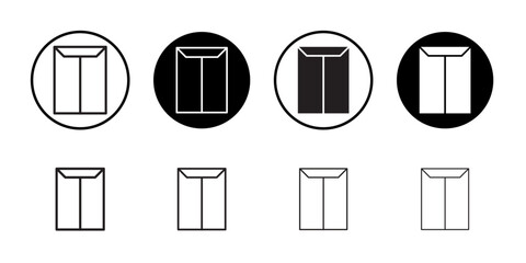 Poster - Document envelope icon web design in vector