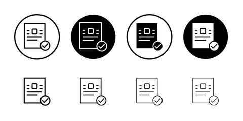 Poster - Document verification icon web design in vector