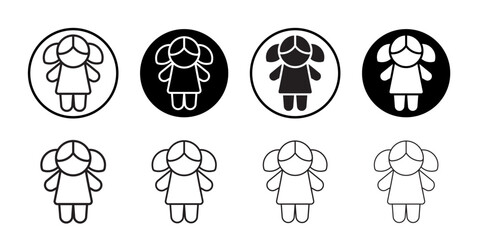 Poster - Doll icon web design in vector