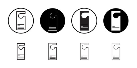 Aufkleber - Door hanger icon web design in vector