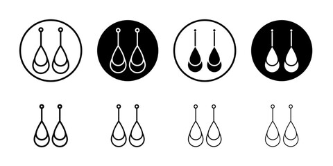 Poster - Earrings icon web design in vector