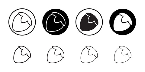 Poster - Hazelnut icon web design in vector