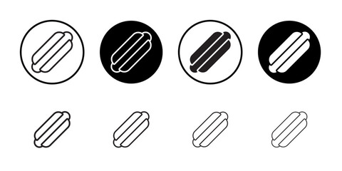 Aufkleber - Hot dog icon web design in vector