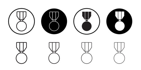 Poster - Military medal icon web design in vector