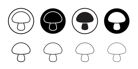Poster - Mushroom icon web design in vector