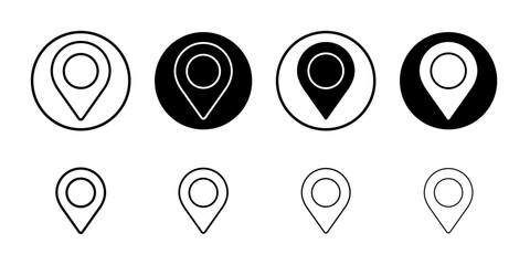 Poster - Navigation pin icon web design in vector