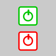 Wall Mural - switch button icons