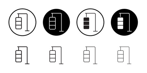 Poster - Punching bag icon web design in vector