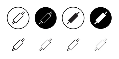 Aufkleber - Rolling pin icon web design in vector