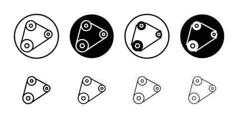 Aufkleber - Timing belt icon web design in vector