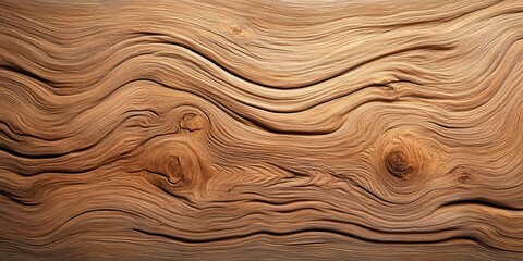Poster - A textured wooden surface showcasing natural patterns and warm tones, emphasizing the beauty of wood grain.