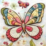 Adorable embroidery clipart