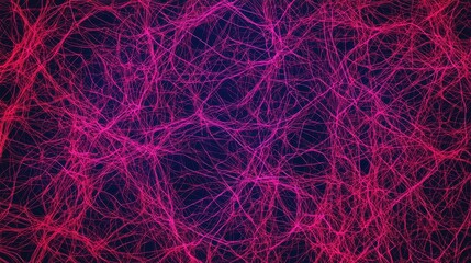 Poster - A vibrant, abstract background featuring intricate patterns of pink and purple lines, evoking a sense of digital connectivity and energy.