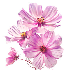Wall Mural - pink cosmos flowers