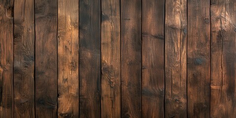 Poster - A rustic wooden background featuring dark, textured planks that create a warm, natural atmosphere.