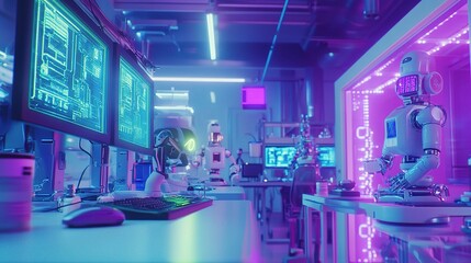 Poster - Colorful Robotics and Engineering Team in Mechanical Workspace