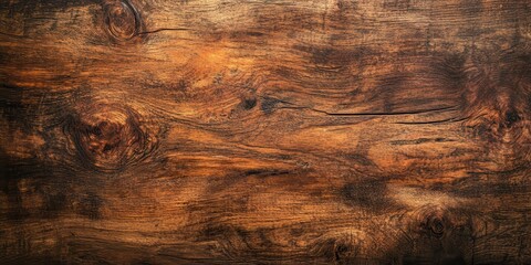 Poster - A close-up view of a textured wooden surface showcasing rich tones and natural patterns.