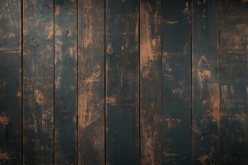 Poster - A rustic wooden surface with dark tones and a weathered texture, featuring visible grain and scratches, creating a vintage aesthetic.