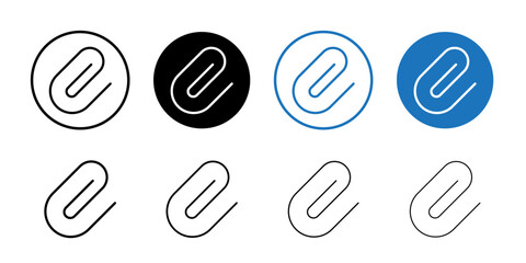 Poster - Clip icon Thin line illustration set