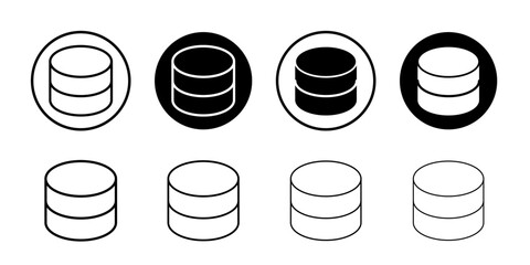 Poster - Database icon set vector. database sign and symbol