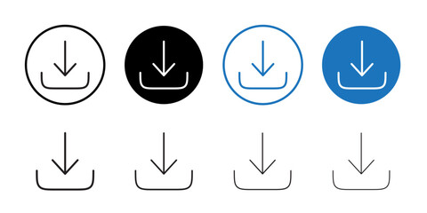 Poster - Download icon vector for web and mobile app. Download sign and symbol