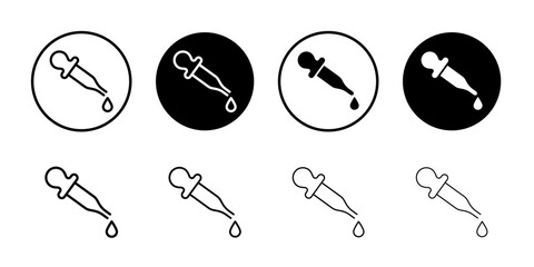 Poster - Dropper icon Thin line illustration set