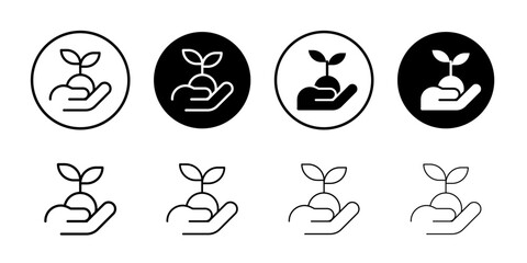 Poster - Environment vector icon set collection. Environment Outline flat Icon.