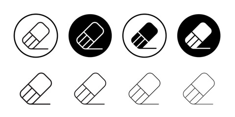Aufkleber - Eraser icon Outline vector for web ui