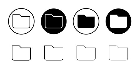 Poster - Folder icon vector for web and mobile app. folder sign and symbol