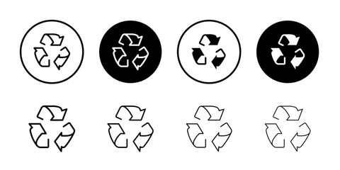 Poster - Recycle icon set. Recycling vector icon.