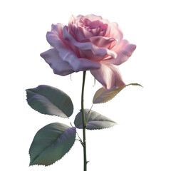 Wall Mural - a single pink rose