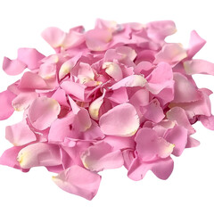 Wall Mural - pink rose petals scattered