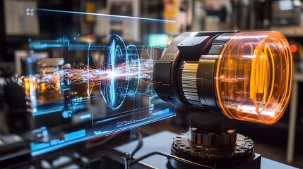 Poster - a high-tech physics lab using augmented reality to visualize the effects of high-energy collisions o