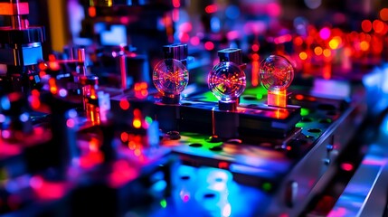 Poster - a high-tech physics lab with augmented reality tools for visualizing the effects of quantum entangle