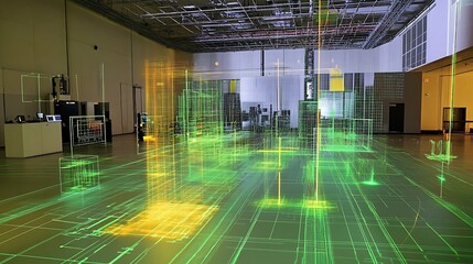 Poster - a high-tech physics facility with augmented reality for visualizing the effects of quantum mechanics