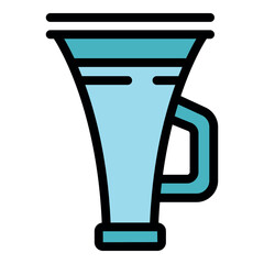 Poster - Marketing funnel icon representing sales process optimization strategy for attracting potential customers and converting them into paying clients