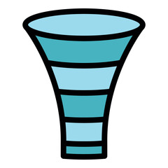 Poster - Marketing and sales funnel converting leads into customers, increasing revenue and profit for business growth